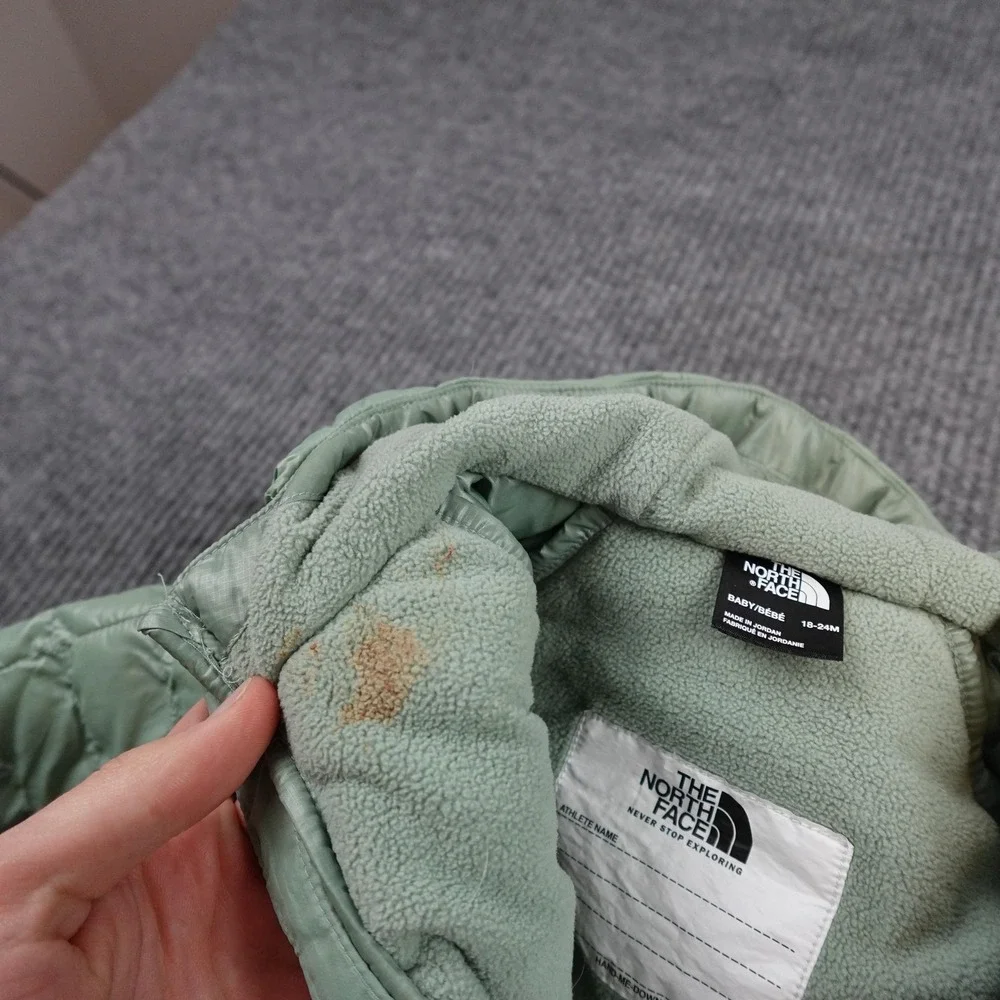 The North Face Bunting Snowsuit Baby 18-24 Months Green ThermoBall Fleece Hooded